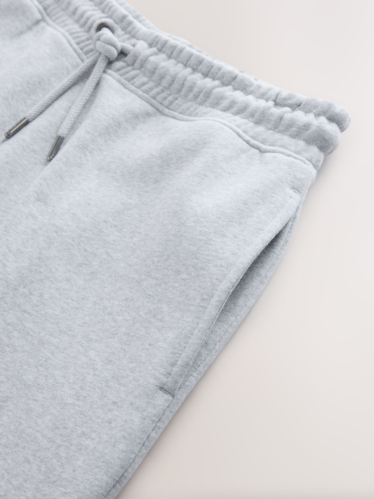 Grey Marl Slim Fit Cotton Rich Jersey Joggers - Image 9 of 9