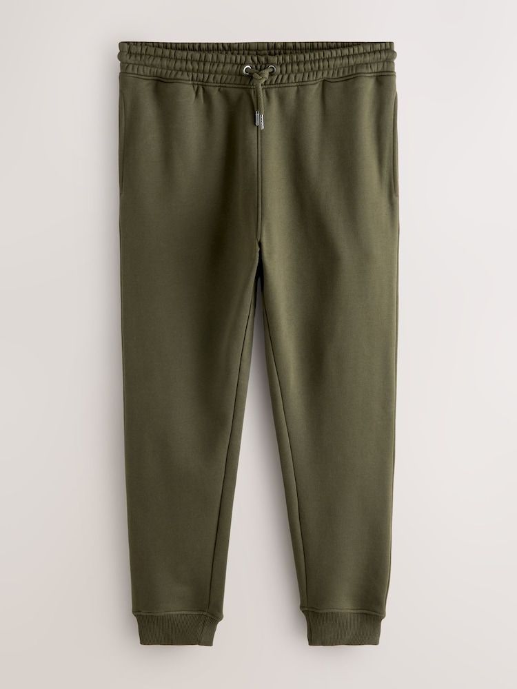 Khakigrün - Schmale Passform - Jogginghose aus Jersey mit hohem Baumwollanteil - Bild 8 von 8