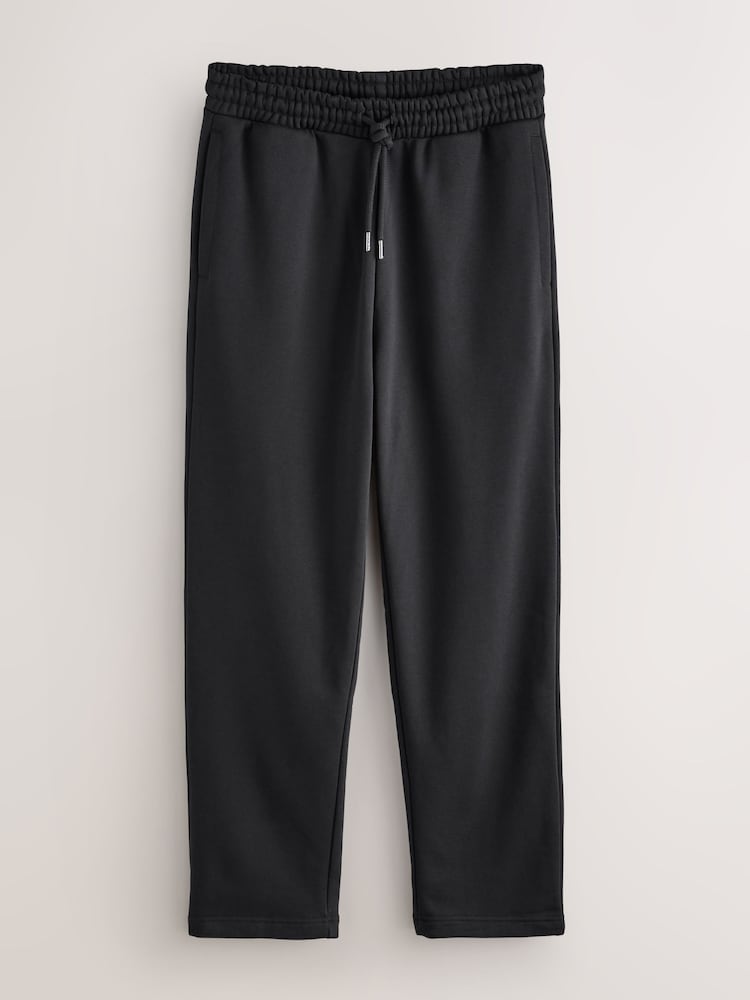 Black Relaxed Fit Cotton Rich Jersey Joggers - Image 1 of 3