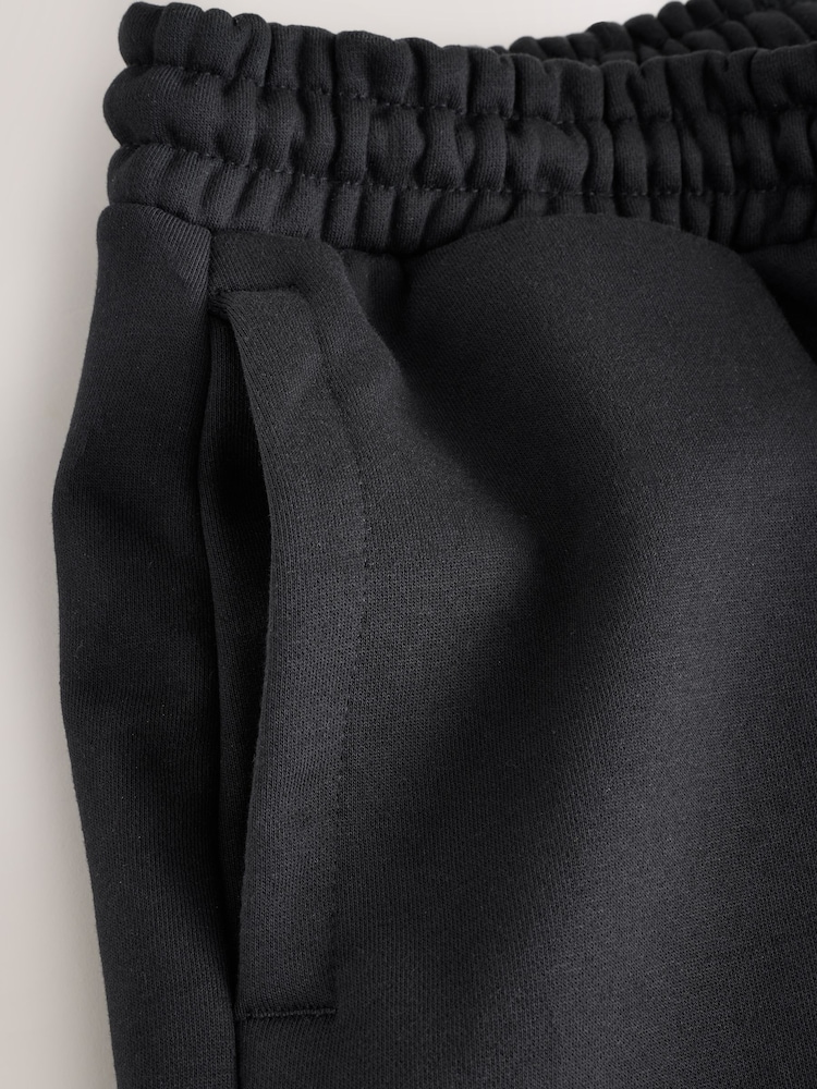 Black Relaxed Fit Cotton Rich Jersey Joggers - Image 2 of 3