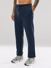 Navy Blue Relaxed Fit Cotton Rich Jersey Joggers - Image 1 of 9