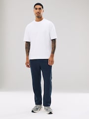 Navy Blue Relaxed Fit Cotton Rich Jersey Joggers - Image 2 of 9