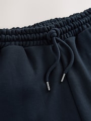 Navy Blue Relaxed Fit Cotton Rich Jersey Joggers - Image 8 of 9