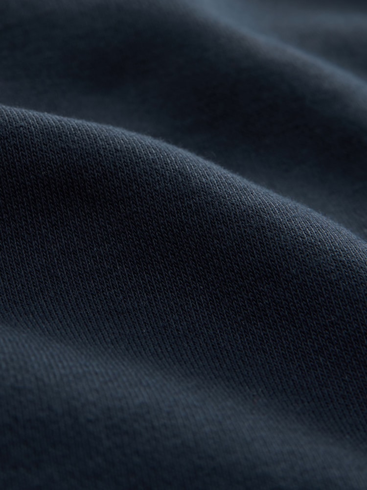 Navy Blue Straight Fit Brushback Joggers - Image 8 of 8