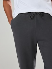 Slate Grey Straight Fit Cotton Rich Jersey Joggers - Image 6 of 10
