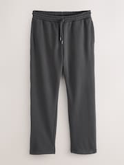 Slate Grey Straight Fit Cotton Rich Jersey Joggers - Image 7 of 10
