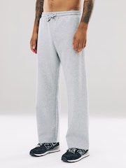 Grey Marl Relaxed Fit Cotton Rich Jersey Joggers - Image 1 of 8