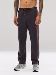 Chocolate Brown Straight Fit Cotton Rich Jersey Joggers - Image 1 of 6