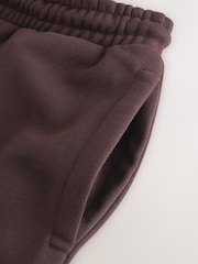 Maro Ciocolată - Croi drept - Pantaloni de jogging din jerseu bogat din bumbac - Imaginea 10 din 11