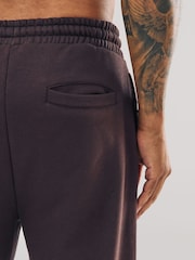 Chocolate Brown Straight Fit Cotton Rich Jersey Joggers - Image 5 of 6