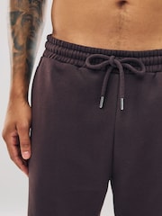 Chocolate Brown Straight Fit Cotton Rich Jersey Joggers - Image 6 of 6