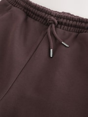 Chocolate Brown Straight Fit Cotton Rich Jersey Joggers - Image 9 of 11