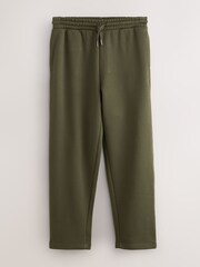 Khaki Green Straight Fit Cotton Rich Jersey Joggers - Image 1 of 4