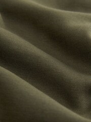 Khaki Green Straight Fit Cotton Rich Jersey Joggers - Image 4 of 4