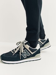 Black Skinny Fit Cotton Rich Jersey Joggers - Image 5 of 8