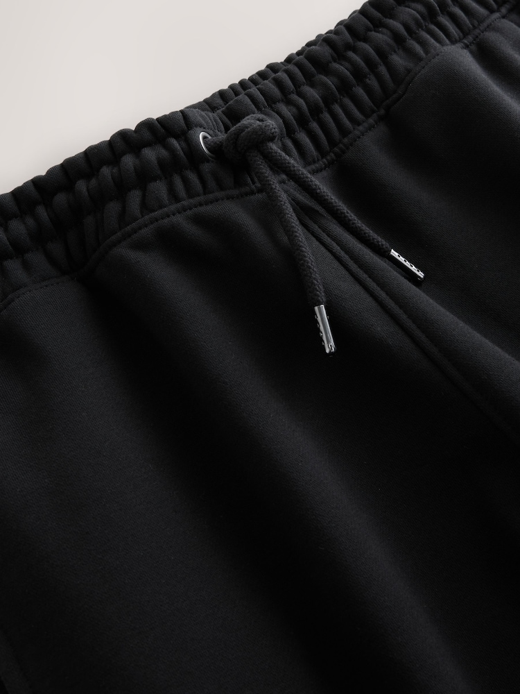 Black Relaxed Fit Cotton Rich Jersey Joggers - Image 9 of 9