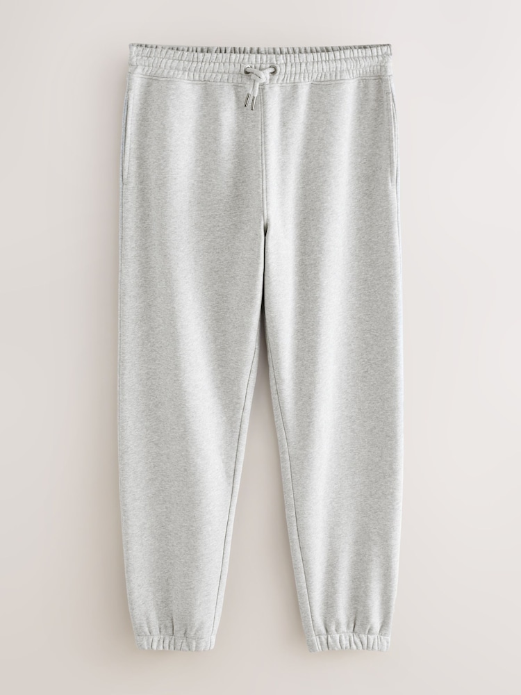 Grey Relaxed Fit Cotton Rich Jersey Joggers - Image 3 of 3 Grey Relaxed Fit Cotton Rich Jersey Joggers - Image 3 of 3