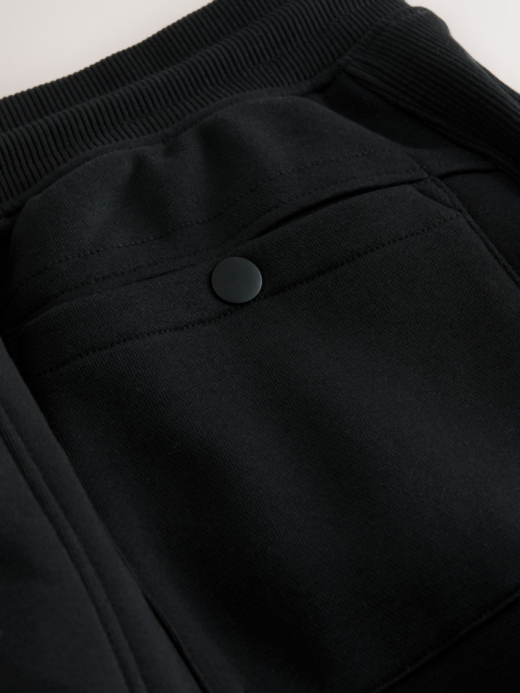 Black Slim Fit Cargo Joggers - Image 4 of 4 Black Slim Fit Cargo Joggers - Image 4 of 4