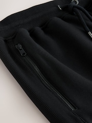 Черный - Зауженный крой - Спортивные джоггеры-карго с начесом - Изображение 7 11