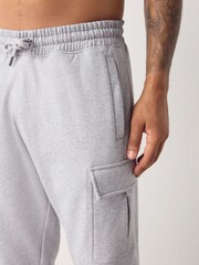 Grey Marl Slim Fit Cargo Joggers - Image 4 of 8