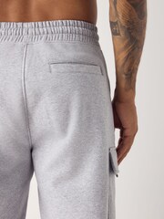 Grey Marl Slim Fit Cargo Joggers - Image 5 of 8