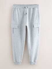 Grey Marl Slim Fit Cargo Joggers - Image 6 of 8