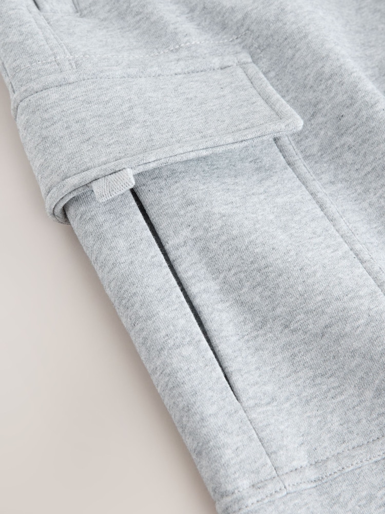 Grey Marl Slim Fit Cargo Joggers - Image 8 of 8 Grey Marl Slim Fit Cargo Joggers - Image 8 of 8