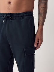 Navy Blue Slim Fit Cargo Joggers - Image 5 of 9