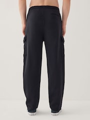Black Open Cargo Joggers - Image 2 of 8