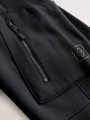 Black Slim Fit Utility Style Joggers - Image 2 of 3
