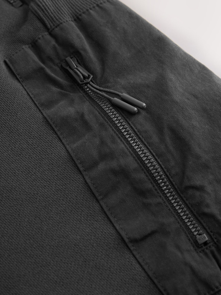 رمادي - بنطلون رياضي عملي بنمط باهت - صورة 10 من 10