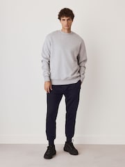 Navy Blue Loopback Utility Style Cargo Joggers - Image 2 of 12