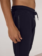 Navy Blue Loopback Utility Style Cargo Joggers - Image 6 of 12