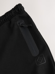 Negru - Pantaloni de sport cu manșetă Athleisure - Imaginea 8 din 8