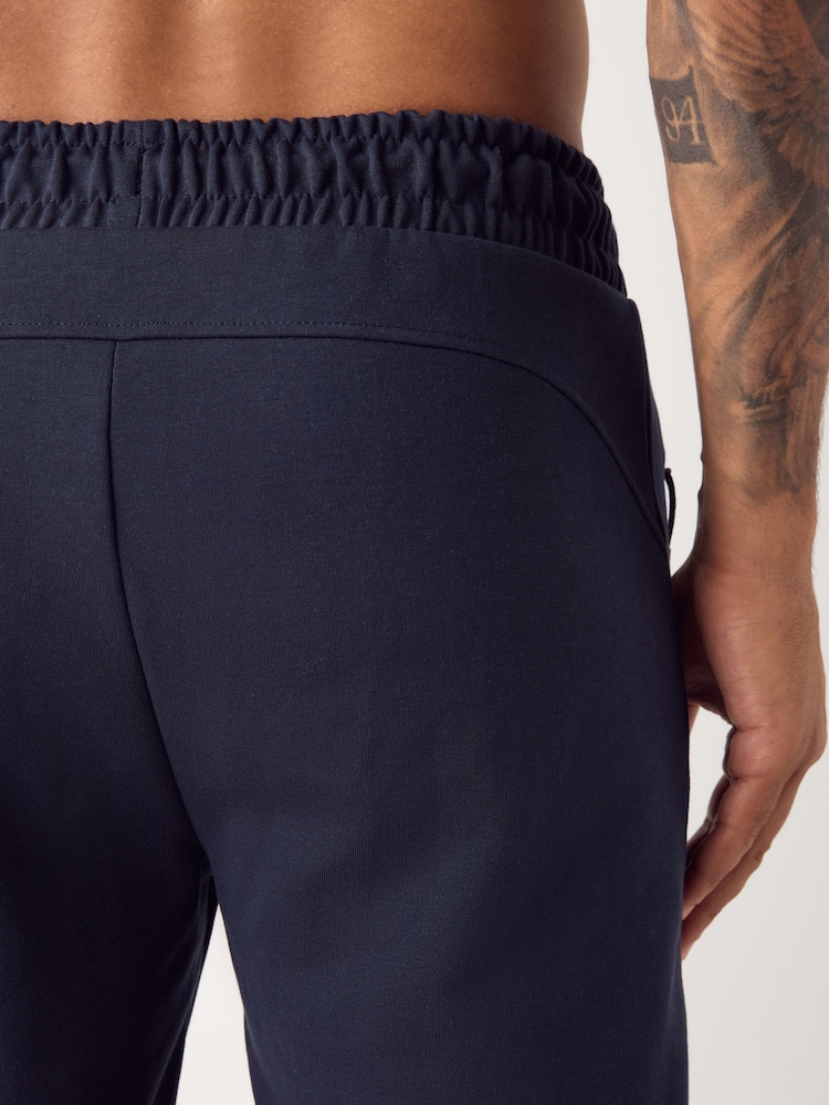 Navy Blue Athleisure Cuffed Joggers - Image 5 of 5 Navy Blue Athleisure Cuffed Joggers - Image 5 of 5