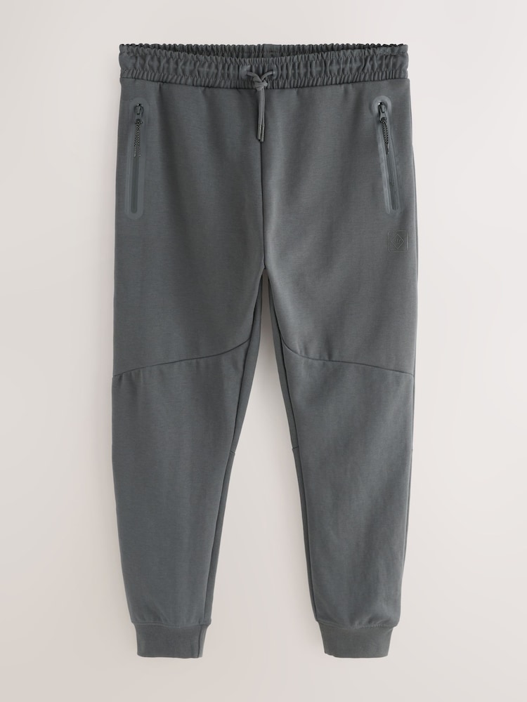 Slate Grey Athleisure Cuffed Joggers - Image 1 of 4 Slate Grey Athleisure Cuffed Joggers - Image 1 of 4