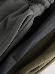 Navy Blue/Slate Grey/Khaki Green Cotton Rich Jersey Joggers 3 Pack - Image 5 of 7