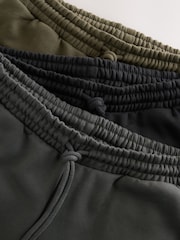 Navy Blue/Slate Grey/Khaki Green Cotton Rich Jersey Joggers 3 Pack - Image 6 of 7