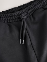Negro/Gris pizarrón - Pantalones de chándal rectos de jersey de algodón rico 2 Pack - Imagen 9 de 10