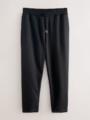 Black/Chocolate Brown Straight Fit Cotton Rich Jersey Joggers 2 Pack - Image 10 of 11