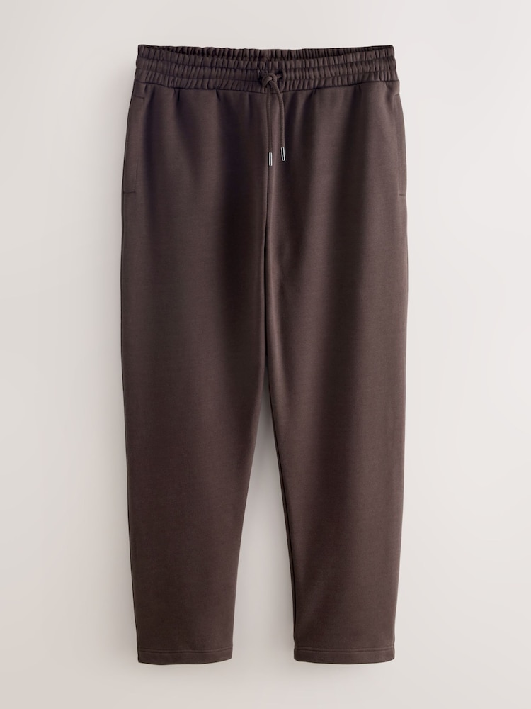 Black/Chocolate Brown Straight Fit Cotton Rich Jersey Joggers 2 Pack - Image 11 of 11 Black/Chocolate Brown Straight Fit Cotton Rich Jersey Joggers 2 Pack - Image 11 of 11