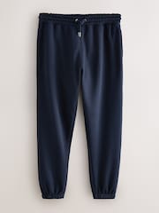 Navy Blue Relaxed Fit Cotton Rich Jersey Joggers - Image 1 of 3