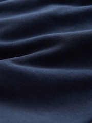 Navy Blue Relaxed Fit Cotton Rich Jersey Joggers - Image 3 of 3