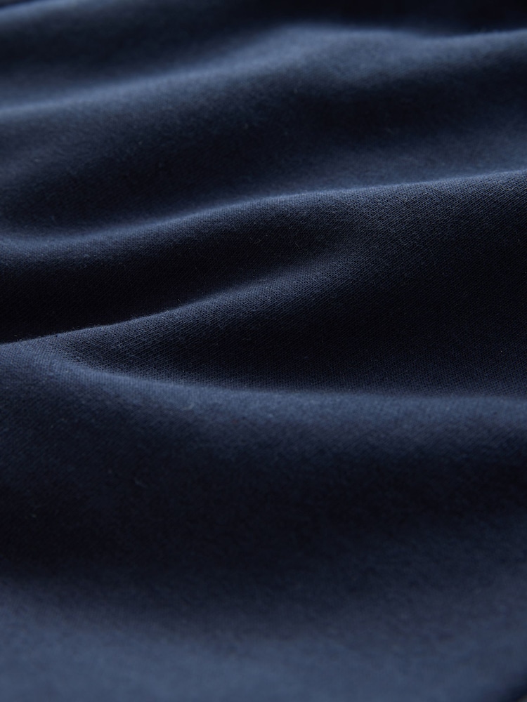 Navy Blue Relaxed Fit Cotton Rich Jersey Joggers - Image 3 of 3