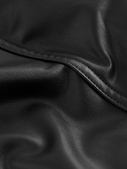 Preto - Leggings de couro sintético - Imagem 2 de 3