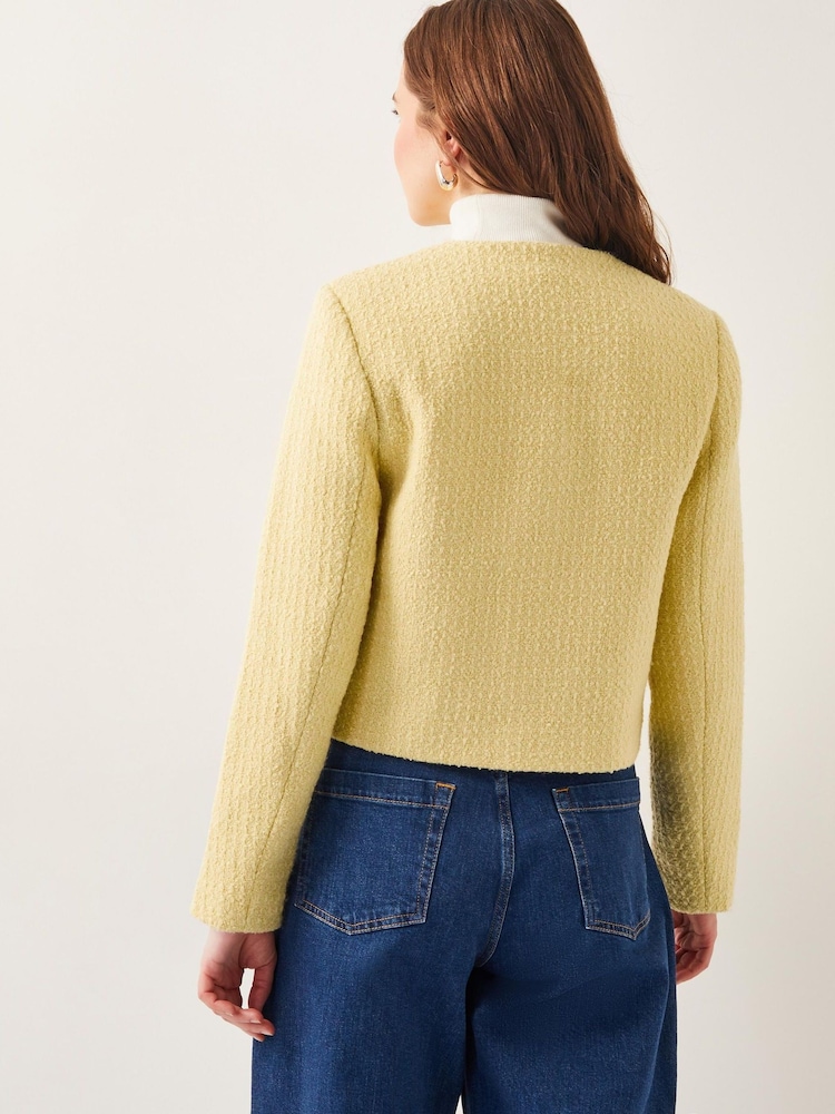 Monsoon Yellow Maya Tweed Jacket - Image 3 of 5