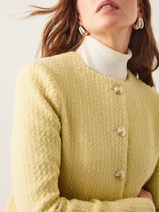 Monsoon Yellow Maya Tweed Jacket - Image 4 of 5
