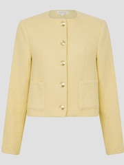 Monsoon Yellow Maya Tweed Jacket - Image 5 of 5