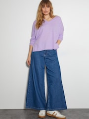 Monsoon Purple Vicki V-Neck Jumper - Image 2 of 5