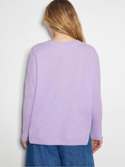 Monsoon Purple Vicki V-Neck Jumper - Image 3 of 5